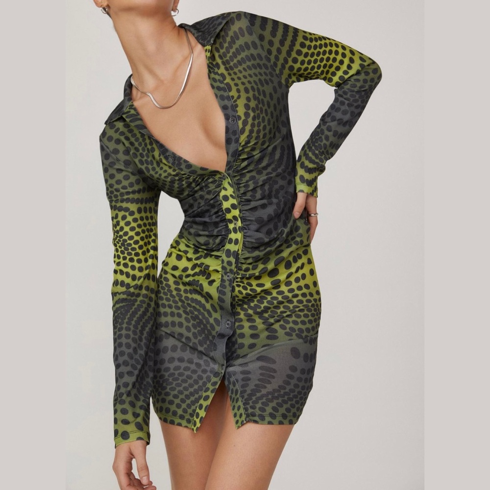 Nasty Gal Polka Dot Dress